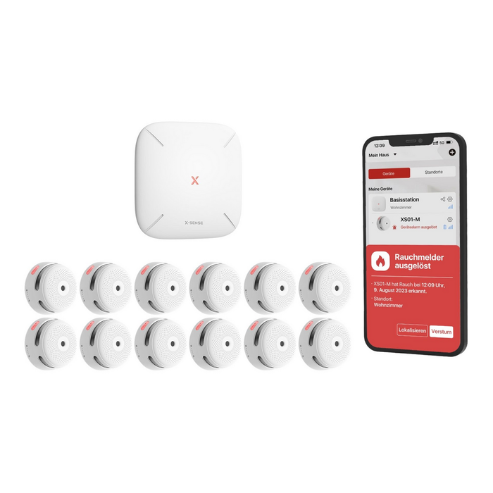 X-Sense Detector de Humo FS121 / ZASXS00107WEU - Pack de Varias Unidades, Blanco X-Sense Detector de Humo FS121 / ZASXS00107WEU - Pack de Varias Unidades, Blanco