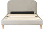 DKD Home Decor Cama Urban Beige 219 x 104 x 170 cm Poliester Madera
