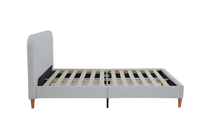DKD Home Decor Cama Urban Beige 219 x 104 x 170 cm Poliester Madera