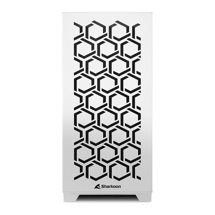 Sharkoon MS-Y1000 Micro Torre PC Blanco mATX/ITX con Panel de Vidrio Templado para Juegos