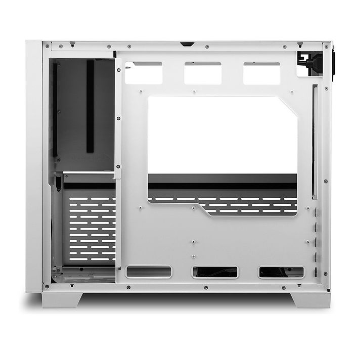 Sharkoon MS-Y1000 Micro Torre PC Blanco mATX/ITX con Panel de Vidrio Templado para Juegos