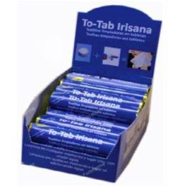 Irisana Toallitas Limpiadoras Comprimidas Expositor 21 Tubos Hipoalergénicas Biodegradables Ecológicas para Viaje Gimnasio Playa Campo Niños