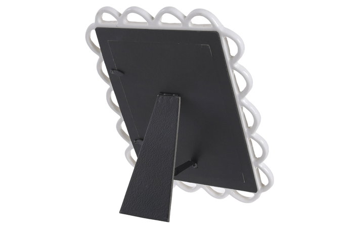 DKD Home Decor Marco de Fotos de Cerámica Blanco 10x15 Scandi