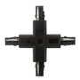 Conector + Carril Trifásico Negro