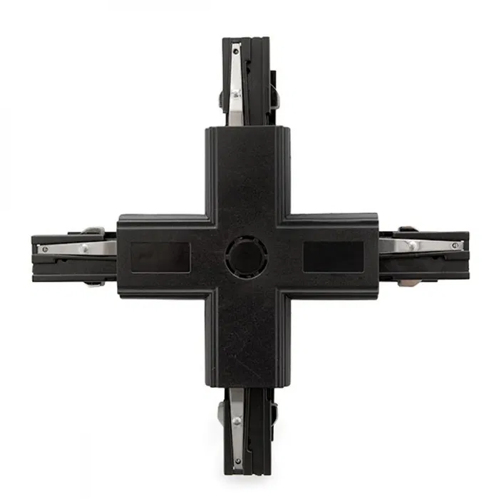 Conector + Carril Trifásico Negro
