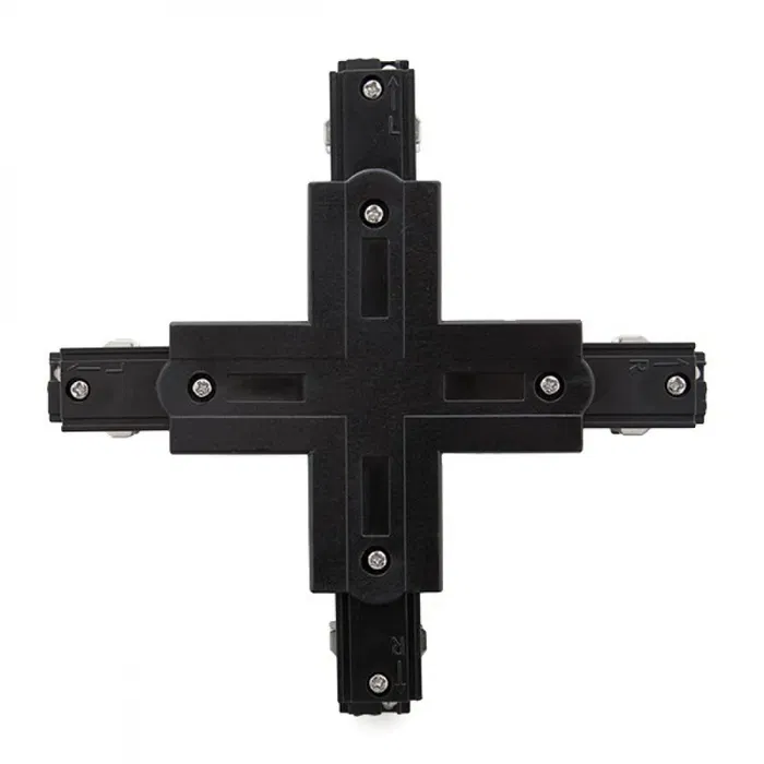 Conector + Carril Trifásico Negro