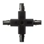 Conector + Carril Trifásico Negro