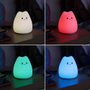 Lámpara nocturna de mesa LED Infantil Cat recargable