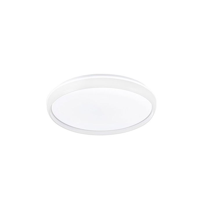 Cristalrecord Plafón LED Circular Charly 46W 3CCT (3000K-4000K-6000K) Dimmable 5060 Lm Blanco con Mando a Distancia Ø40x7cm