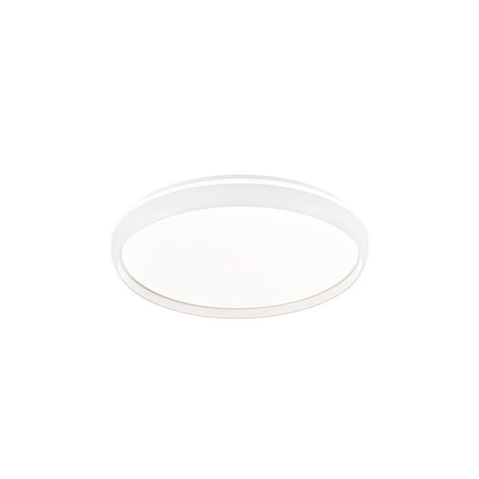 Cristalrecord Plafón LED Circular Charly 46W 3CCT (3000K-4000K-6000K) Dimmable 5060 Lm Blanco con Mando a Distancia Ø40x7cm