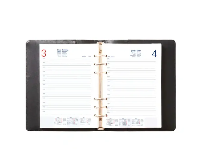 Liderpapel Agenda Tarento 2027 día por página bilingüe 15x21 cm