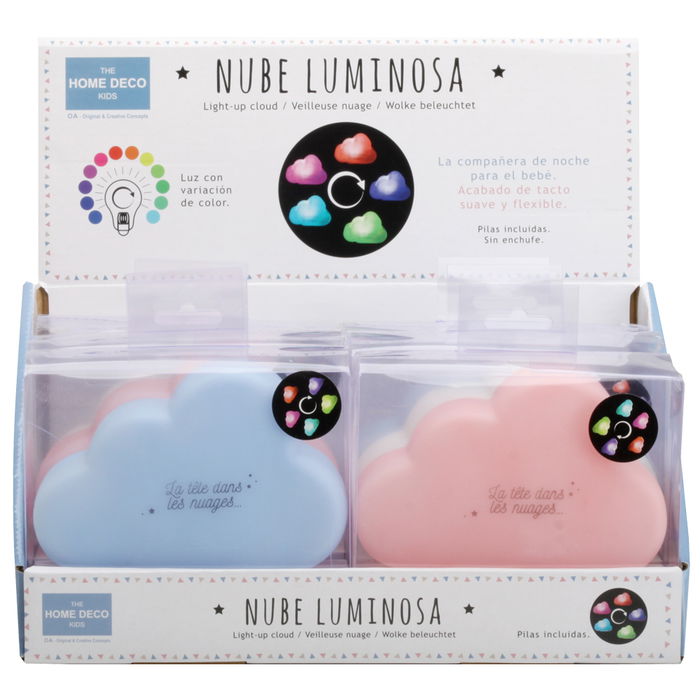Home Deco Kids Luz Quitamiedo Nube para Niños con Luces de Colores Surtidos