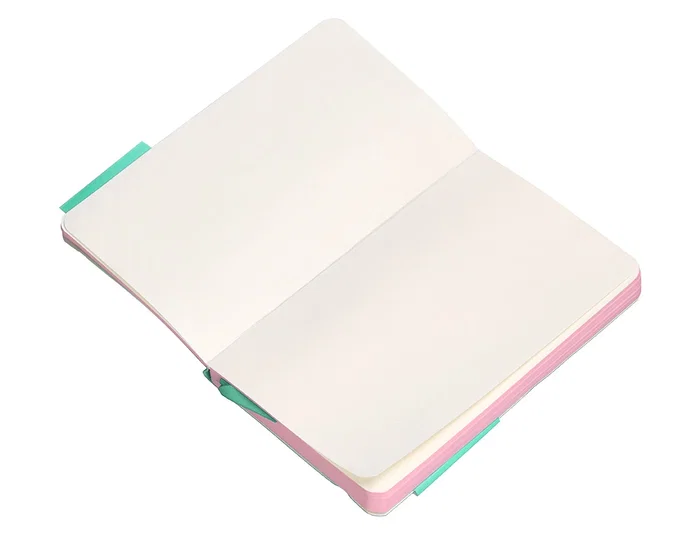 Antartik Cuaderno A6 Tapa Blanda Hojas Lisas Rosa y Turquesa 100 Hojas 80 gr FSC