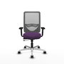 PIQUERAS Y CRESPO Silla de oficina Zulema con mecanismo Sincro/Traslack, Morado y Gris
