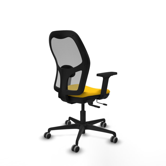 PIQUERAS Y CRESPO Silla de oficina Jorquera con mecanismo Sincro/Traslack, Amarillo y Gris PIQUERAS Y CRESPO Silla de oficina Jorquera con mecanismo Sincro/Traslack, Amarillo y Gris