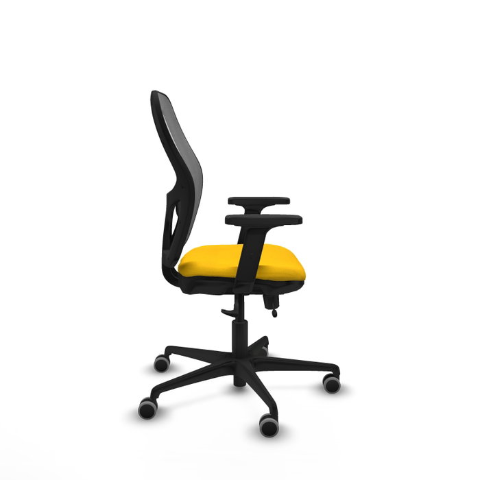 PIQUERAS Y CRESPO Silla de oficina Jorquera con mecanismo Sincro/Traslack, Amarillo y Gris PIQUERAS Y CRESPO Silla de oficina Jorquera con mecanismo Sincro/Traslack, Amarillo y Gris