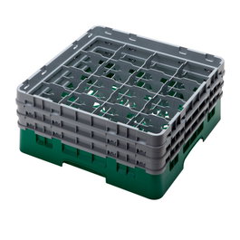 CAMBRO Cesta de lavado 16 compartimentos Verde Sherwood
