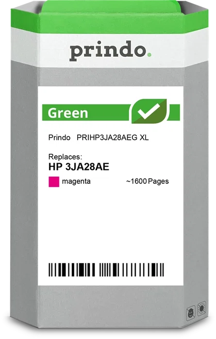Prindo Green XL Cartucho de tinta magenta compatible con HP 963 XL 1600 páginas Prindo Green XL Cartucho de tinta magenta compatible con HP 963 XL 1600 páginas