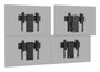 Vogel's PFW 6706 Soporte Pop-Out para Videowall Negro