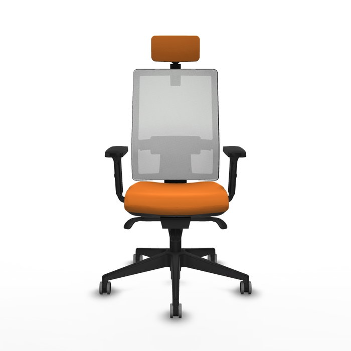 PIQUERAS Y CRESPO Silla de oficina Horna Naranja y Blanco PIQUERAS Y CRESPO Silla de oficina Horna Naranja y Blanco
