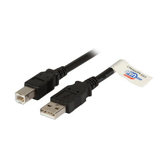 EFB Elektronik Cable USB 2.0 A-B Premium 1,5m Negro