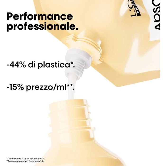 L'Oréal Professionnel Paris Absolut Repair Champú Reparación Intensiva Sin Sulfatos 1000 ml L'Oréal Professionnel Paris Absolut Repair Champú Reparación Intensiva Sin Sulfatos 1000 ml