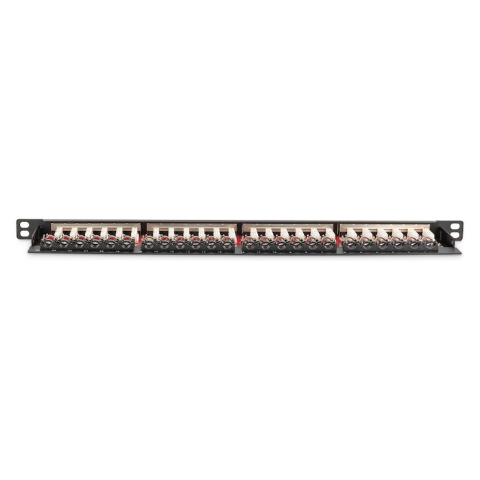Digitus Patchpanel 0.5HE 24-Port Cat6a RJ-45 Apantallado Negro
