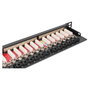 Digitus Patchpanel 0.5HE 24-Port Cat6a RJ-45 Apantallado Negro