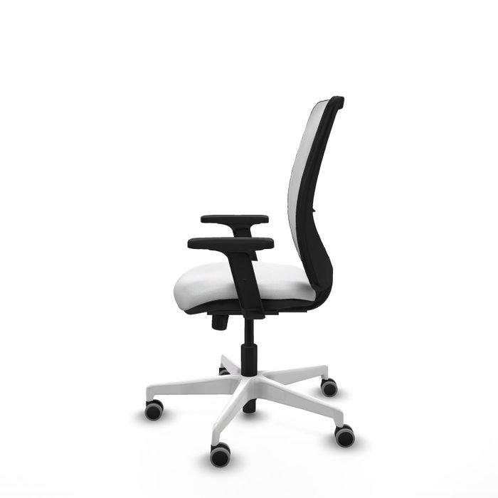 PIQUERAS Y CRESPO Silla de oficina Zulema con mecanismo Sincro, Blanca