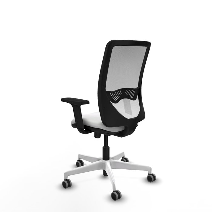 PIQUERAS Y CRESPO Silla de oficina Zulema con mecanismo Sincro, Blanca