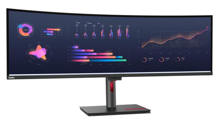 Lenovo ThinkVision P49w-30 Monitor Curvo 49 pulgadas DQHD 5120 x 1440 IPS Negro