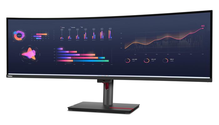 Lenovo ThinkVision P49w-30 Monitor Curvo 49 pulgadas DQHD 5120 x 1440 IPS Negro