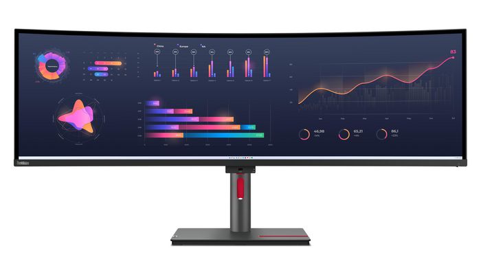Lenovo ThinkVision P49w-30 Monitor Curvo 49 pulgadas DQHD 5120 x 1440 IPS Negro