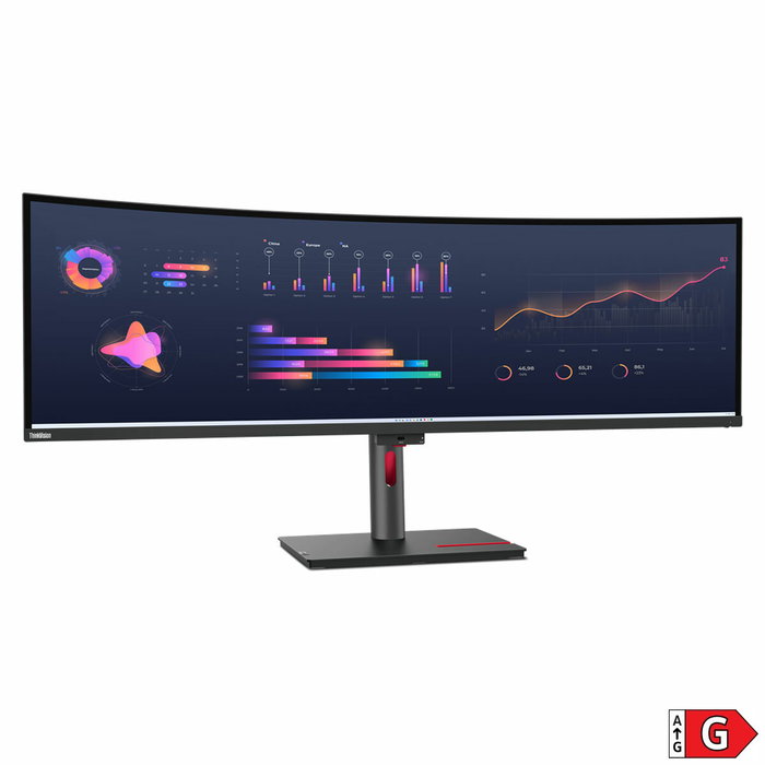 Lenovo ThinkVision P49w-30 Monitor Curvo 49 pulgadas DQHD 5120 x 1440 IPS Negro