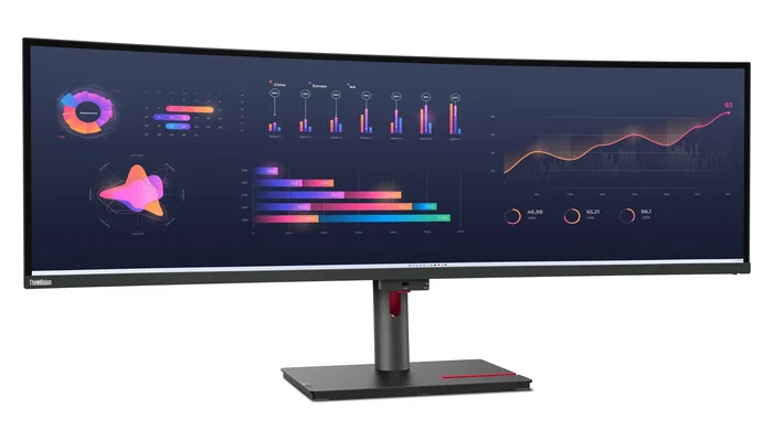 Lenovo ThinkVision P49w-30 Monitor Curvo 49" 5120x1440 DQHD IPS 3800R 60Hz USB-C Thunderbolt 4 HDR10