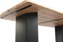 DKD Home Decor Mesa Comedor Acacia Metal 100 x 76 x 200 cm Moderno