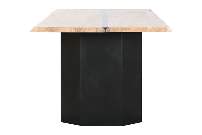 DKD Home Decor Mesa Comedor Acacia Metal 100 x 76 x 200 cm Moderno DKD Home Decor Mesa Comedor Acacia Metal 100 x 76 x 200 cm Moderno