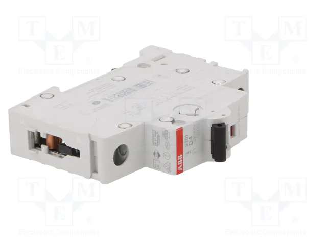 ABB S200 MCB Interruptor magnetotérmico 1 polo 4A 6kA
