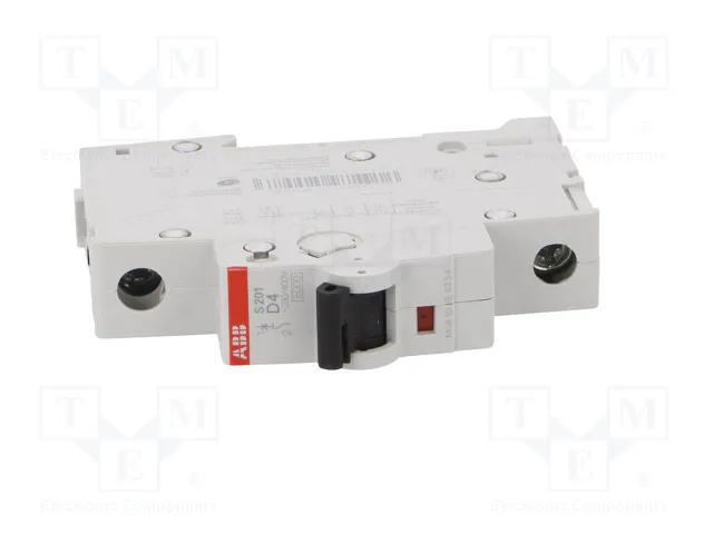 ABB S200 MCB Interruptor magnetotérmico 1 polo 4A 6kA