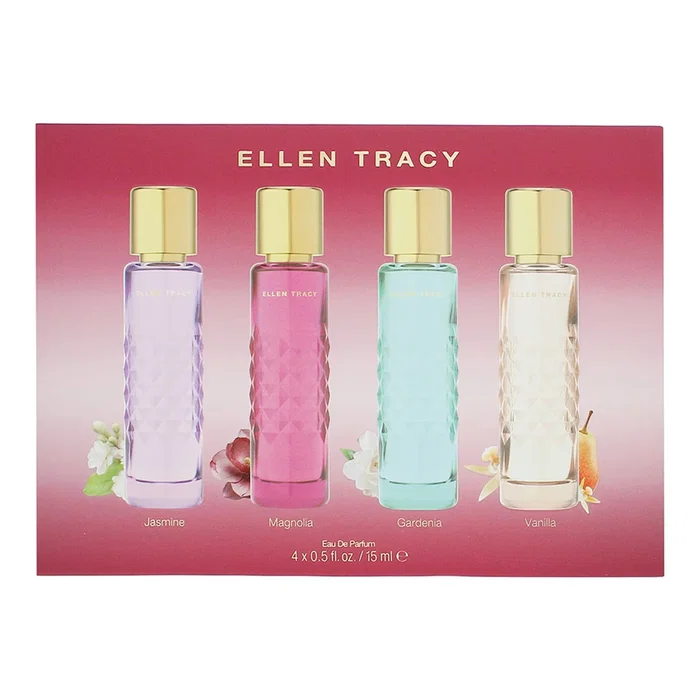 Ellen Tracy Quilted Gardenia Set de 4 Eau de Parfum de 15 ml cada uno