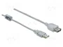 DeLOCK Cable de extensión USB 2.0 Tipo-A macho a hembra, 1,5 m, transparente