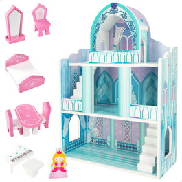 WOOMAX Casa de muñecas de madera