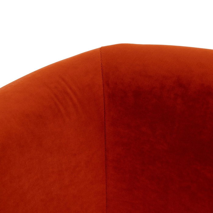 Ixia Sillón Rojo de Tejido y Madera para Salón