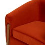 Ixia Sillón Rojo de Tejido y Madera para Salón