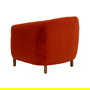 Sillón Rojo Tejido-Madera Salón 82 X 77 X 74 cm