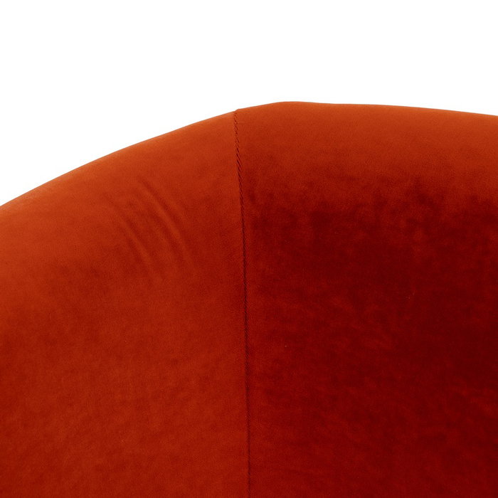 Sillón Rojo Tejido-Madera Salón 82 X 77 X 74 cm