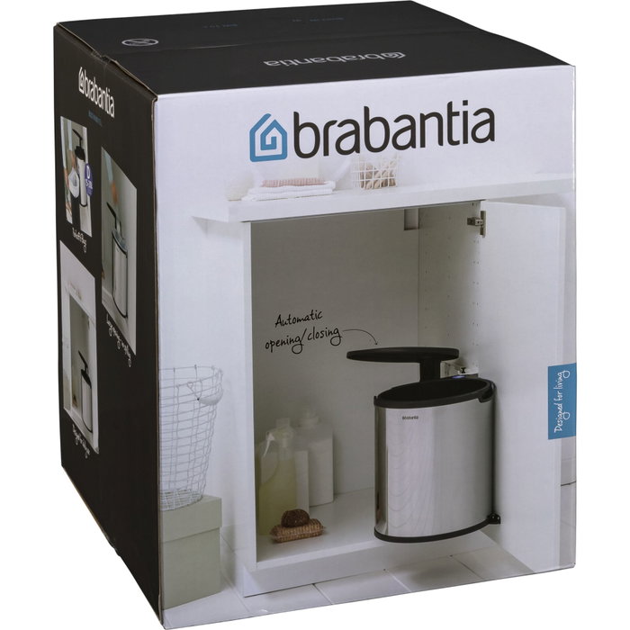Brabantia Cubo de basura empotrable Blanco 15 L