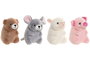 DKD Home Decor Peluche Marron Rosa 10 x 14 x 10 cm