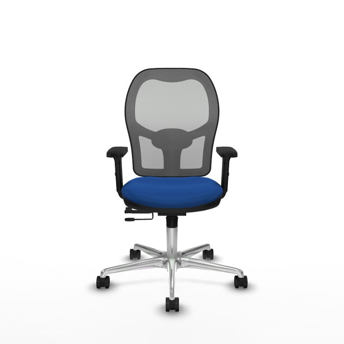 PIQUERAS Y CRESPO Silla de Oficina Jorquera Azul y Gris con Mecanismo Sincro/Traslack PIQUERAS Y CRESPO Silla de Oficina Jorquera Azul y Gris con Mecanismo Sincro/Traslack