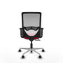 PIQUERAS Y CRESPO Silla de oficina Zulema con mecanismo Sincro/Traslack Rojo y Blanco